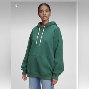 LOOKING FOR THIS!!! Oversized hoodie! hooded sweatshirt GAP bistro green size XS